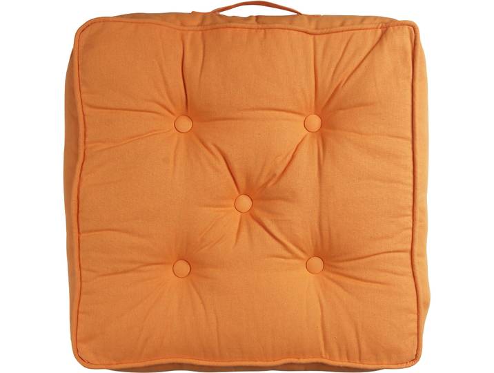 Gartensitzkissen Hawaiian Mood apricot Baumwolle B 50 T 50 cm - Gartensitzkissen - Wetterfeste Gartenmöbel & Accessoires