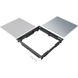 Hager BDQ08059005 Blinddeckel ultra-flach Q08 294x294mm für 5mm Bodenbelag Polyamid tiefschwarz