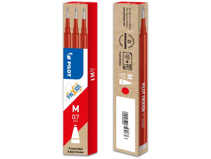 Pilot Frixion Ersatzminen 0.7 rot 3Stk