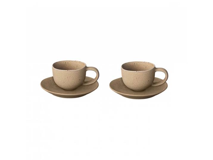 blomus Tasses à espresso avec soucoupes Kumi 6 cl lot de 2 Fungi