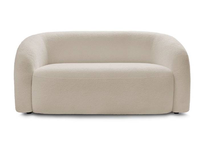 2er Sofa BOBOCHIC ELINA Boucle-Stoff beige
