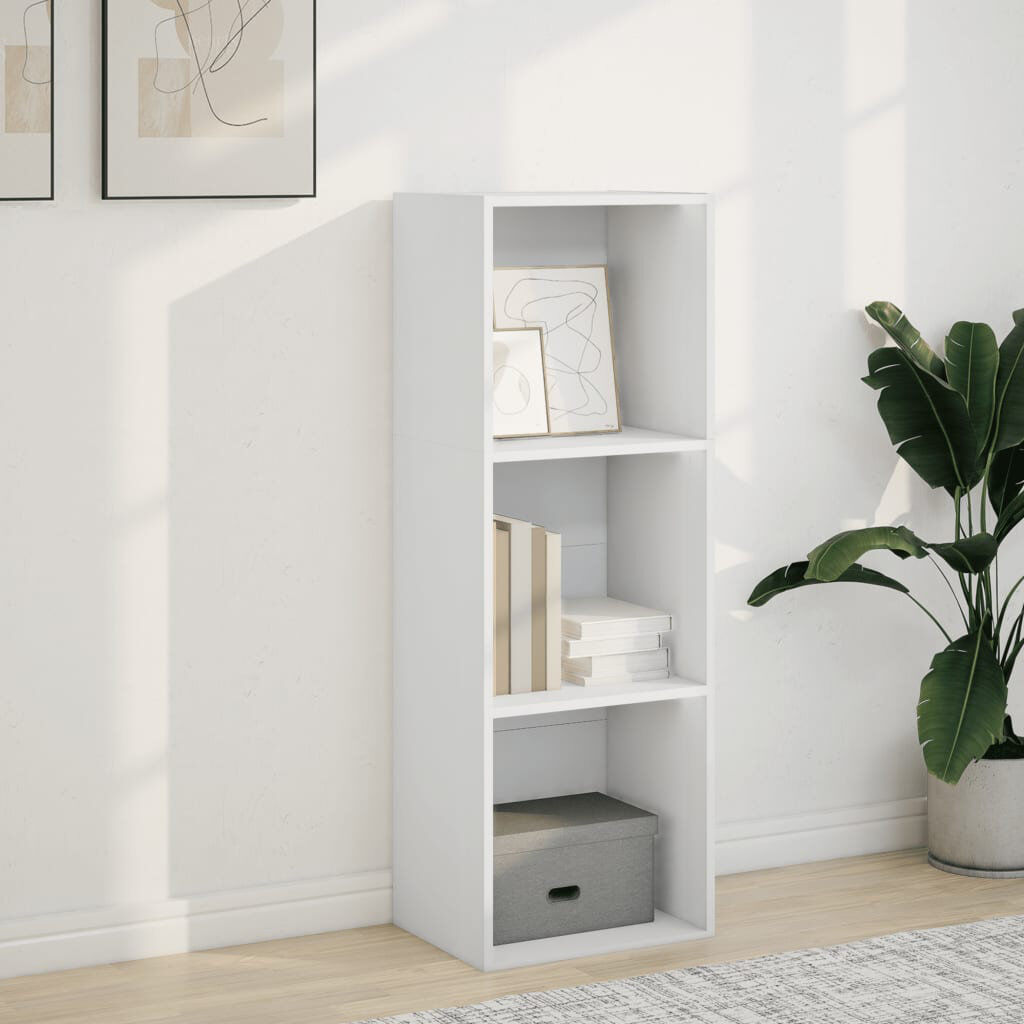 Latitude Run Analuisa Bookcase White (2 Shelves) 114cm H x 40cm W x 30cm D