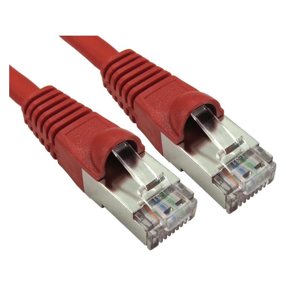 Cables Direct CDL 0.25m Cat6A Patch Cable - Red (CAT6a, 0.25 m) (ART-100-HR)