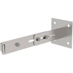 Munk Wandhalter m. Klemmbügel, verstellbar 275-375mm, Edelstahl - 068261