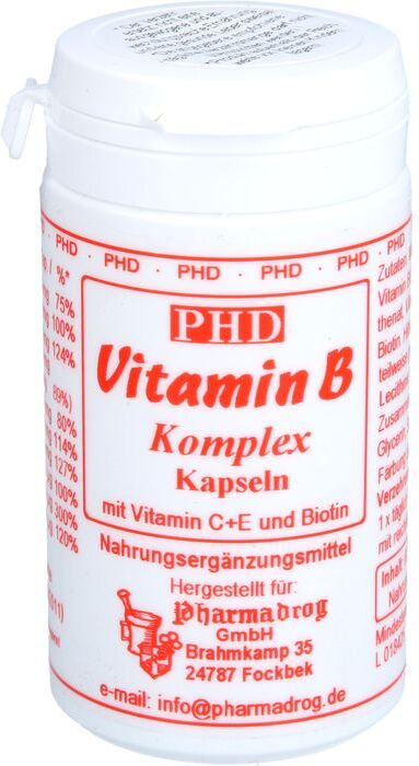 Pharmadrog GmbH VITAMIN B KOMPLEX m.Vitamin C+E und Biotin Kapseln 60 St.