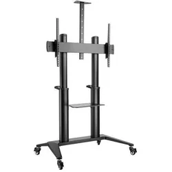 Dacomex Large screen TV cart S120-1000W for screens 70-120 (140 kg), TV Ständer, Schwarz
