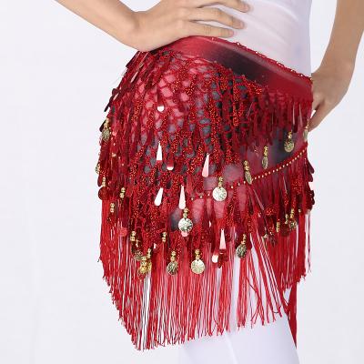 LightInthebox Belly Dance Dance Accessories Belt Glitter Cinch Cord Tassel Women's Training Performance High Sequined Polyester