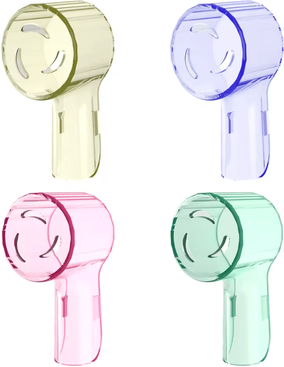 Inspire Essentials Toothbrush Head Covers For Oral B And IO Series Dustproof Cap Protectors mixed Colors 4 Pcs