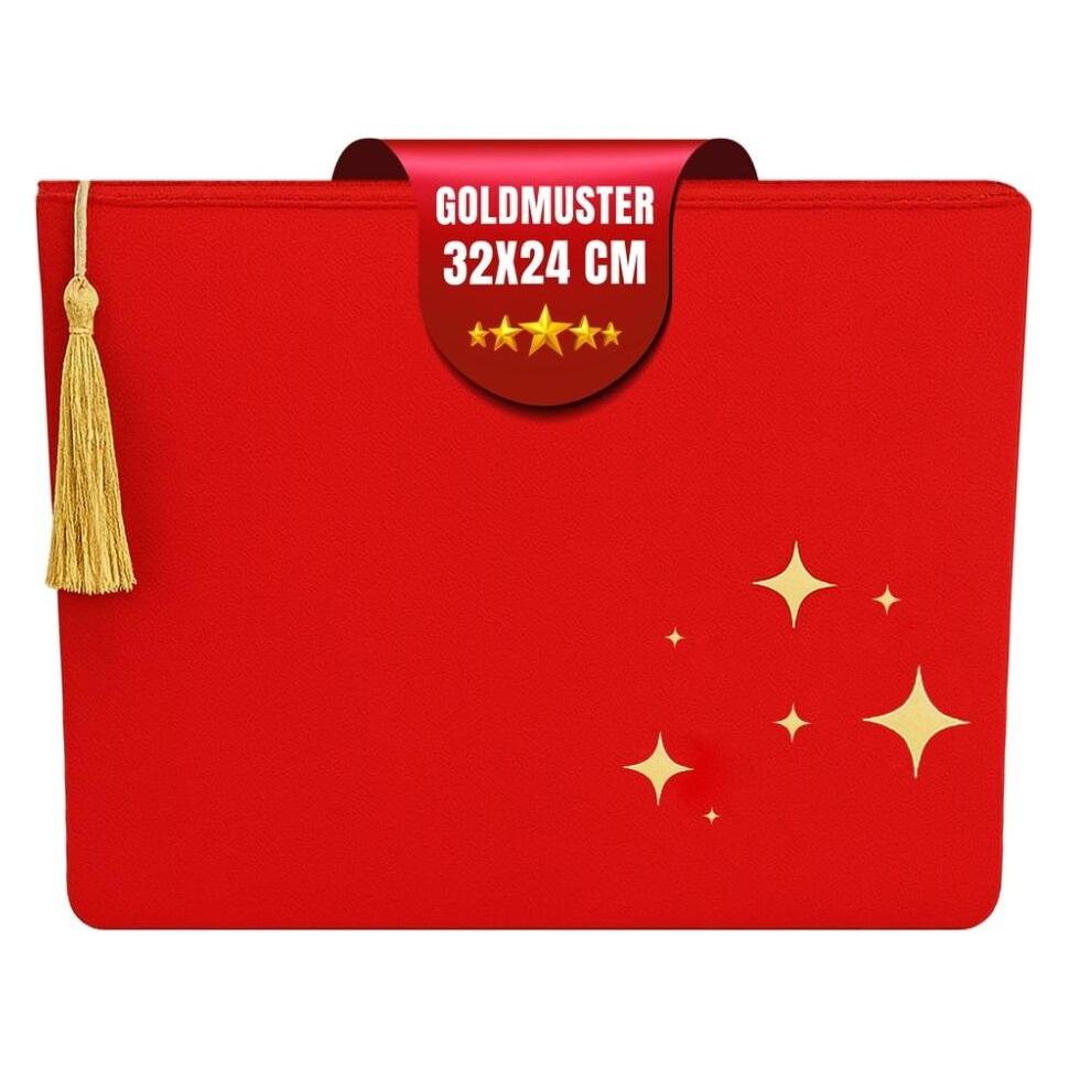 Atölye No:35 Kulturtasche Damen, Kosmetiktasche Rot, 32x24 cm (G-622389)