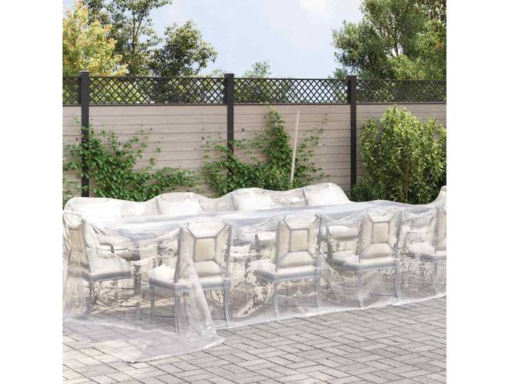 vidaXL Bâche transparente avec œillets 4x12 m polyéthylène