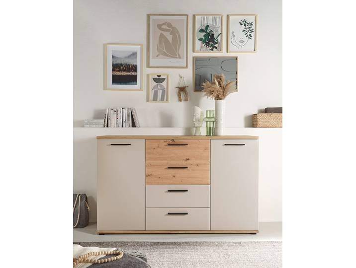 Buffet 150 x 92 x 38cm Marron/Cachemire