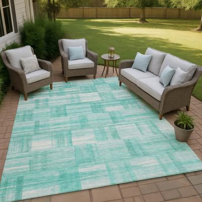 Addison Rugs Machine Washable Indoor/ Outdoor Solid Hatches Chantille Rug