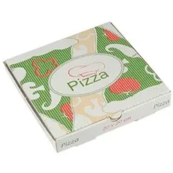 PAPSTAR 100 Pizzakartons, Cellulose "pure" eckig 20 cm x 20 cm x 3 cm