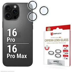 DISPLEX Premium Camera Lens Glass, iPhone 16 Pro/16 Pro Max