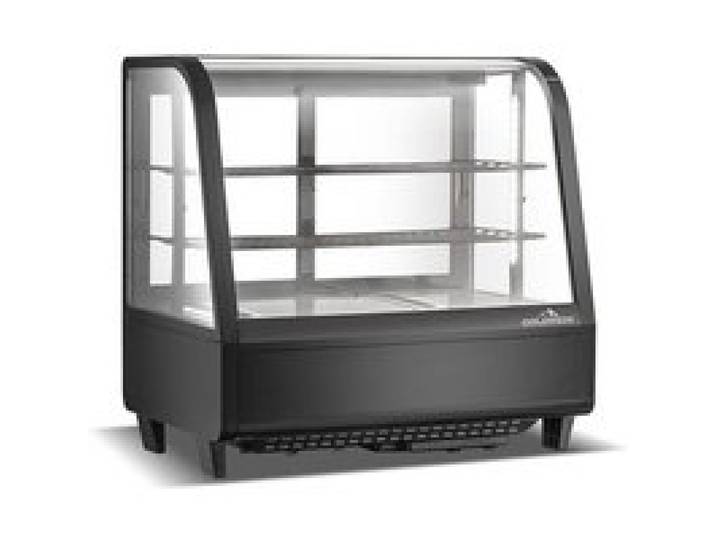 Vitrine réfrigérée positive de comptoir noire 100 Litres Full Black PREMIUM - GOLDINOX
