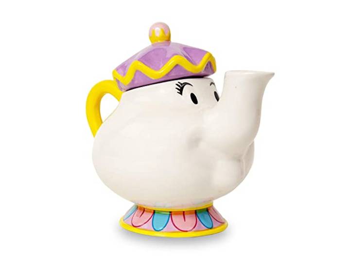 Disney Die Schöne und das Biest Mrs. Potts Teekanne aus Keramik, Replik Teeparty-Set