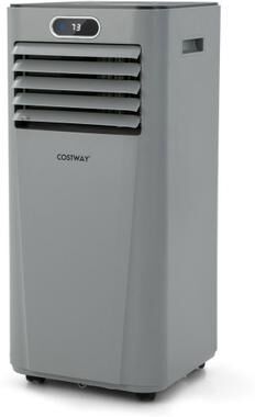 Costway 8000BTU 3-in-1 Portable Air Conditioner with Remote Control-Gray