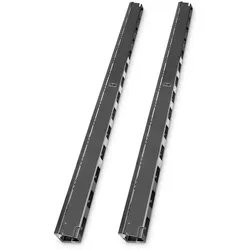 Digitus vertikale Kabelführungskanäle Set 42HE RAL 9005 schwarz (DN-19 ORG-42U-B)