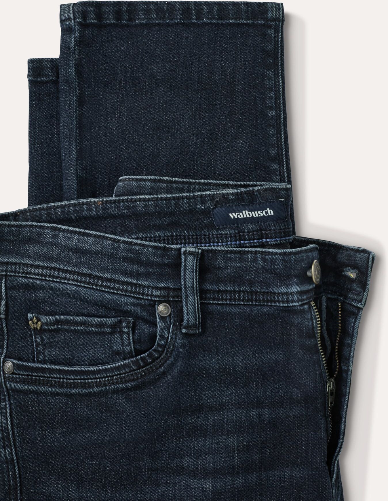 Walbusch T400 Sportjeans 2.0, Modern Fit#normale Größen#schlanke Größen#untersetzte Größen, Farbe Blau, 56, mit Organic Cotton super elastisch Herren