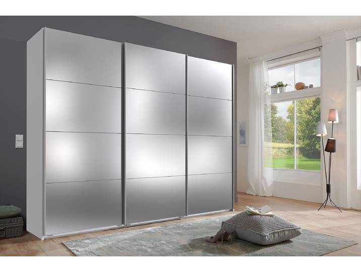 Schwebetürenschrank England Typ B 270 x 236cm Weiß/Weiß