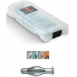 TOX Hohlraumdübel »L-BOXX Micro Acrobat« 34 Stück silber