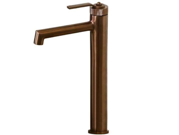 Essebagno Molette mitigeur lavabo haut cuivre brossé