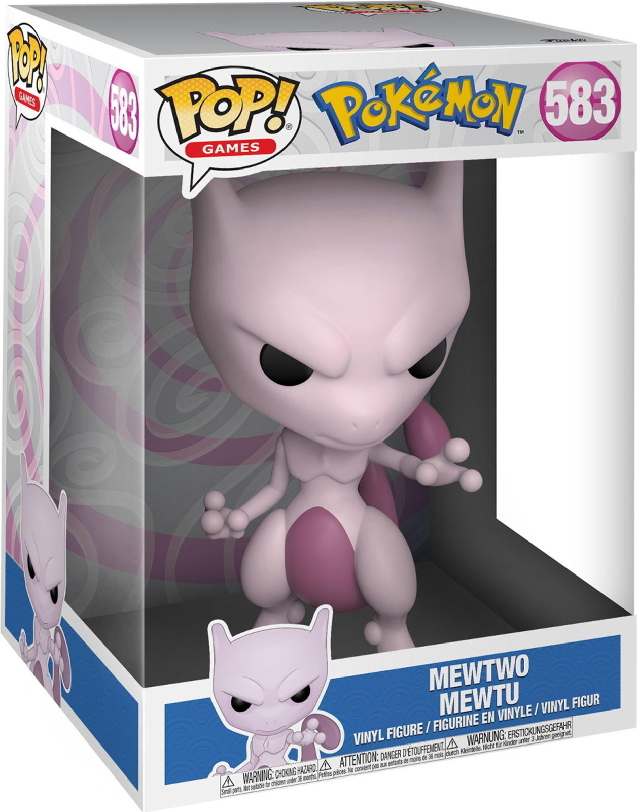 Funko POP! Jumbo Pokémon Mewtwo vinylfiguur, 25 cm