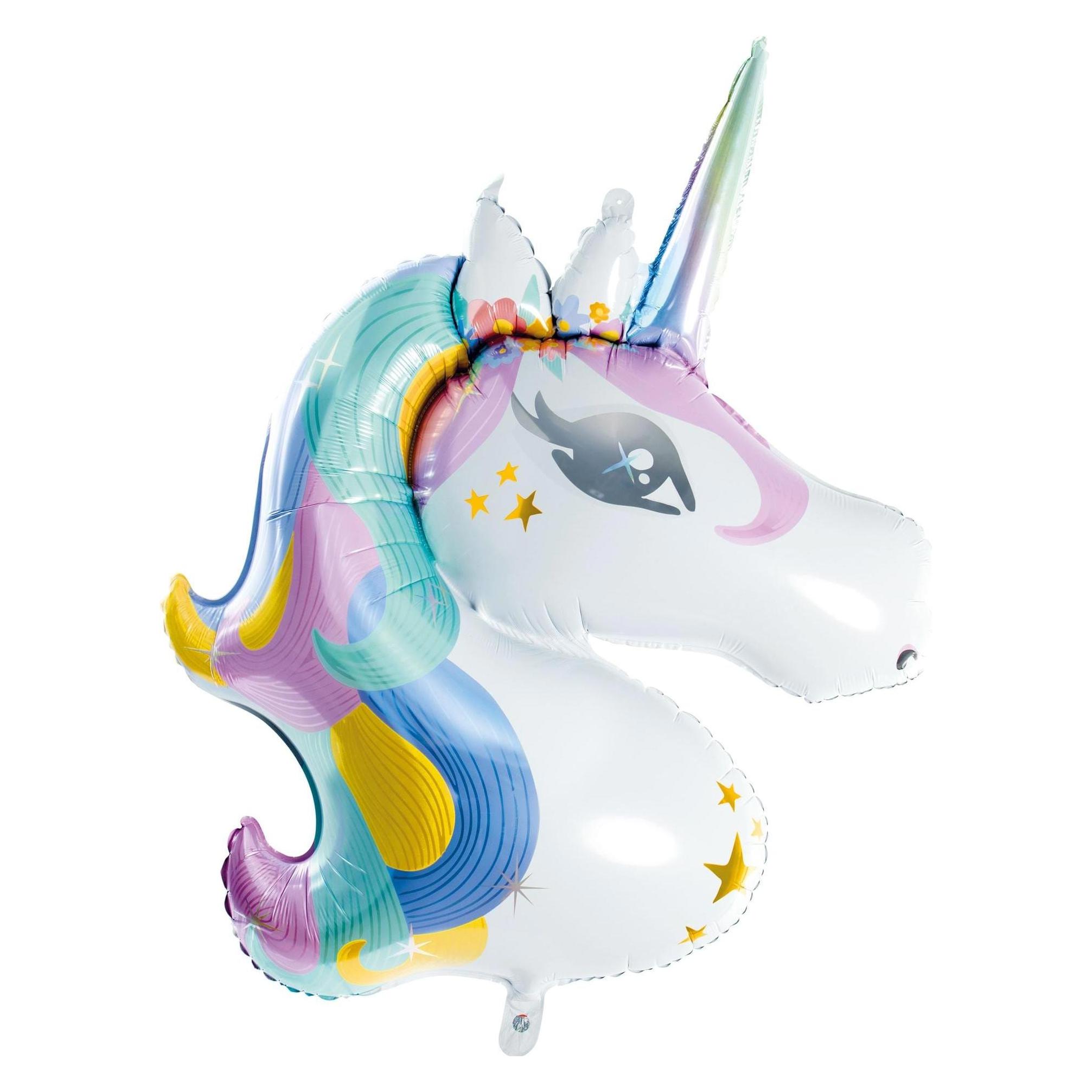 Partydeco Folienballon Unicorn Mehrfarbig (1x) (FB74)