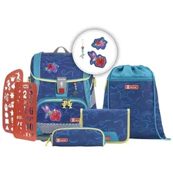 Step by Step 2in1 PLUS Reflect Schulranzen-Set Rainbow Colibri, 6-teilig