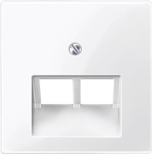 Merten Abdeckung UAE-/IAE-/ISDN-Steckdose System M, 1-M, M-Smart, M-Plan, M-Creativ Polarweiß glänzend 296119 1 St.