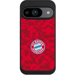 Nivocase Handyhülle für Google Pixel 9 Hülle NIVOpure Case Schwarz FC Bayern München Camouflage FCB (Google Pixel 9), Smartphone Hülle, Schwarz