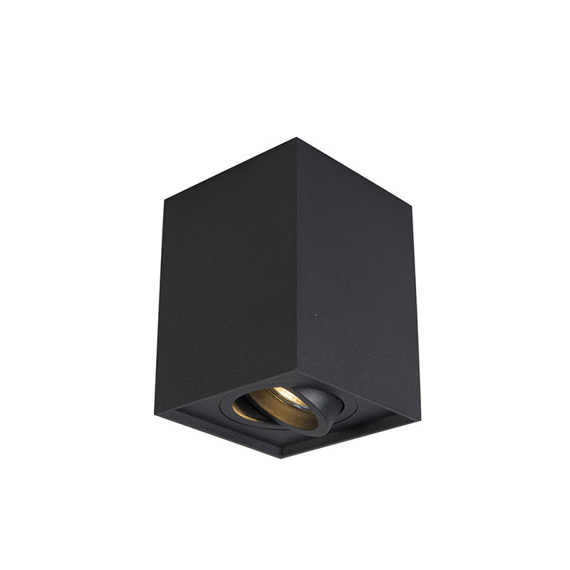 Qazqa Quadro Up Smart Spot Zwart Verstelbaar met Wifi GU10 LED