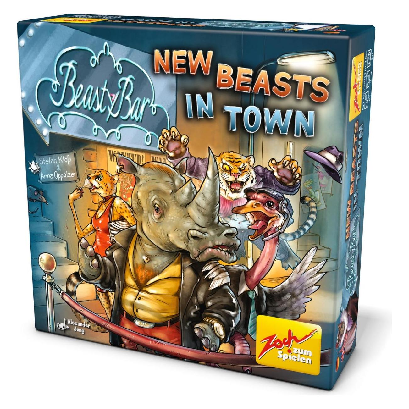 Zoch ZOC05156 - Beasty Bar: New Beasts in Town, Kartenspiel, für 2-4 Spieler, ab 8 Jahren (Deutsch, Englisch, Französisch, Italienisch, 2 - 4 Spieler) (ZOC05156)