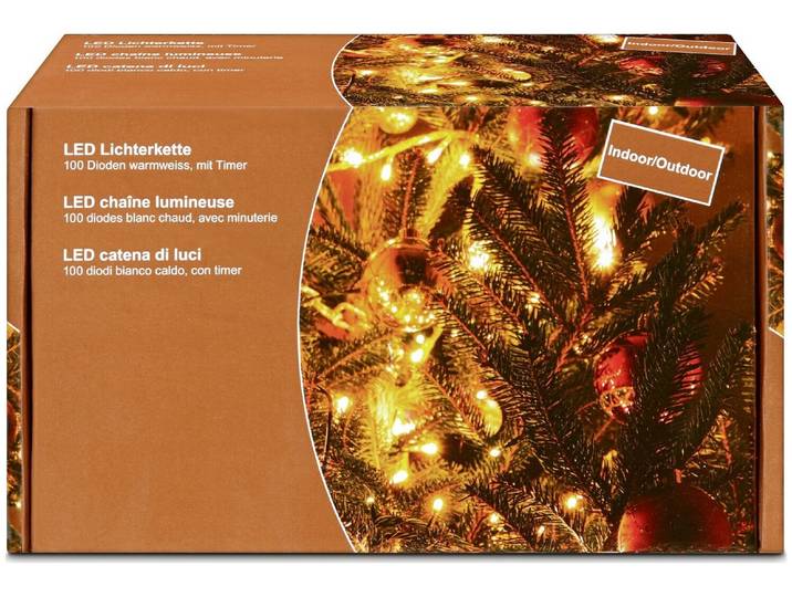 LED Lichterkette 100Led Warmw. Ip55