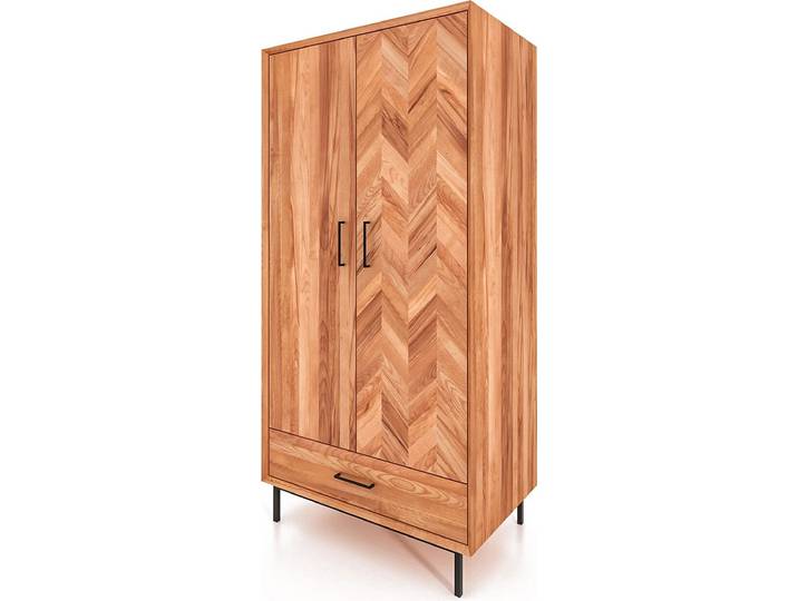 Kleiderschrank ABIES aus Massivholz, Naturgeölt