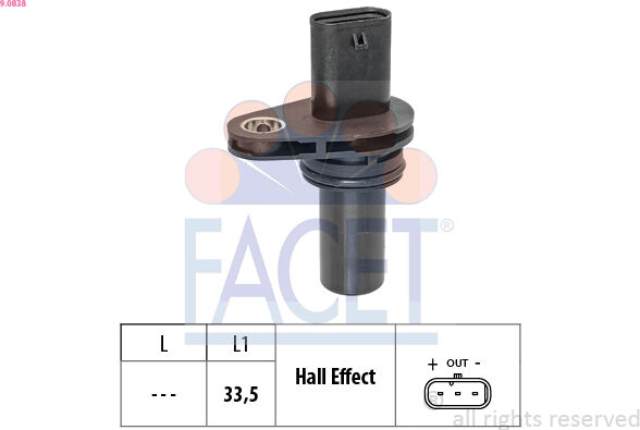 Facet Sensor, Drehzahl 90838 Für Vw