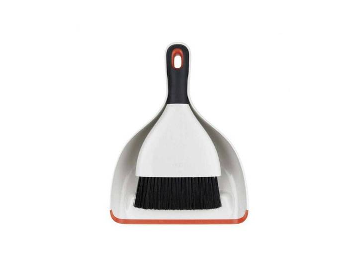 Kehrgarnitur OXO GOOD GRIPS, grau, H:22,9cm, Kunststoff, Reinigungsbürsten, Kehrgarnitur
