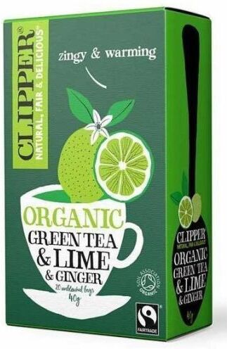 Cupper Green Tea with Lime and Ginger Bio 20 bags