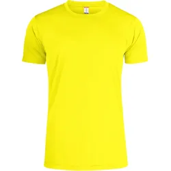 CLIQUE Basic Active Sportshirt Herren 11 - neongelb XS