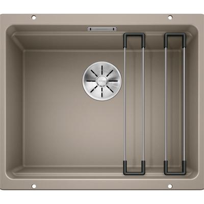 Granitspüle BLANCO "ETAGON 500-U", braun (tartufo), B:53cm, Verbundwerkstoff, Küchenspülen, aus SILGRANIT, mit 2 Etagon-Schienen