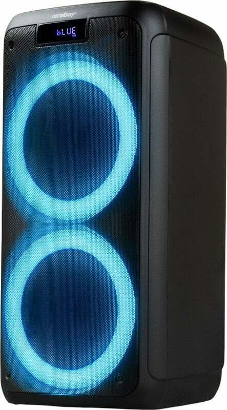 Niceboy PARTY Boss 2 (200W), 5,08 cm (2"), 20,3 cm (8"), 200 W, 3 - 18000 Hz, Verkabelt & Kabellos, 10 m