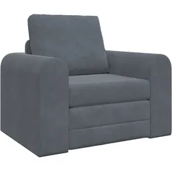 vidaXL Boden-Schlafsofa 2-in-1 Dunkelgrau 98x71x83 cm Samt
