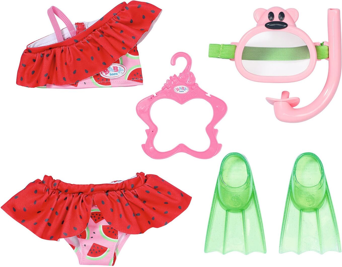 Puppen Accessoires-Set BABY BORN "Schnorchel-Set", bunt, Puppenausstattungen, Kinder, Kunststoff, Puppen Accessoires-Set