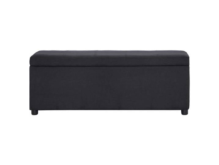 SOLOM@Banc avec compartiment de rangement Banquette de salon - banc de stockage 116cm Noir Polyester Sep27842