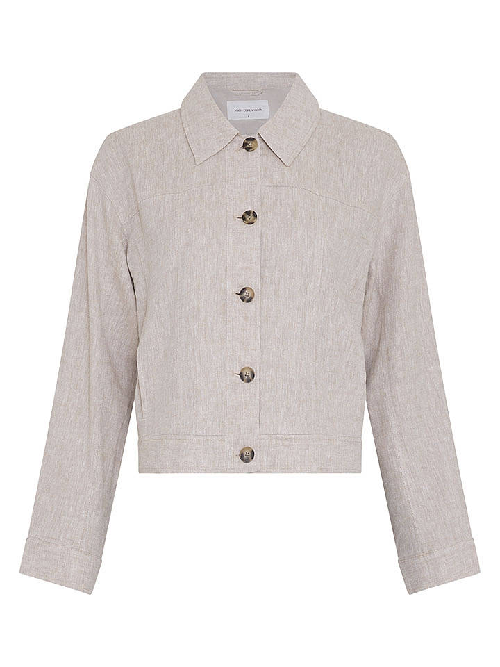 MOSS COPENHAGEN Hemdjacke "Viana" in Sand - XS