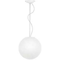 ROSSINI ILLUMINAZIONE Emily Rossini Group Pendelleuchte – Durchmesser 30 cm, weißes satiniertes geblasenes Glas, E27-IP20-Fassung, moderner und minimalistischer Stil