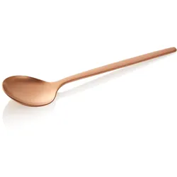 WAS Germany - Suppenlöffel Set ALEX BRONZE, mit bronze, matter PVD Beschichtung, 18 cm, Set á 12 Stück, Chromnickelstahl 18/10