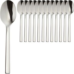 Solex Kaffeelöffel Maya 122610, 14 cm, Edelstahl 18/10, silber poliert, 12 Stück