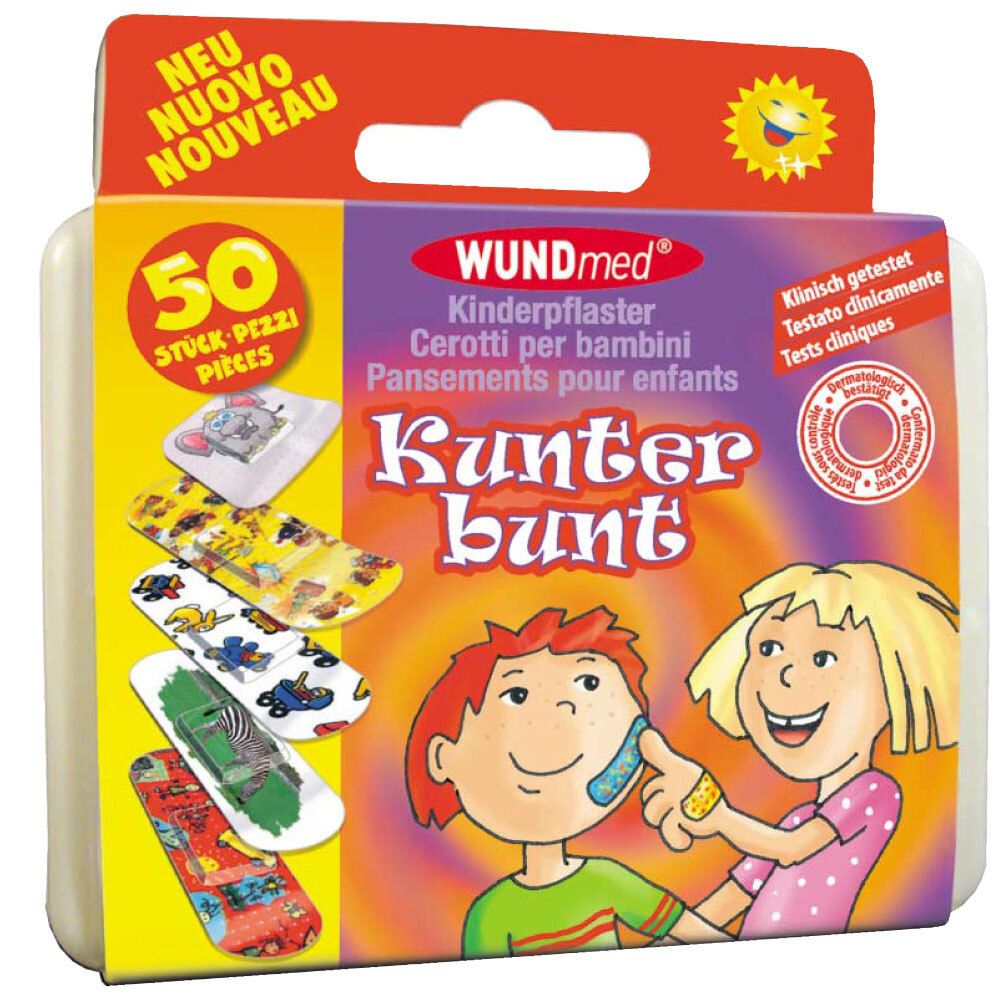 Kinderpflaster Kunterbunt 50 St Pflaster