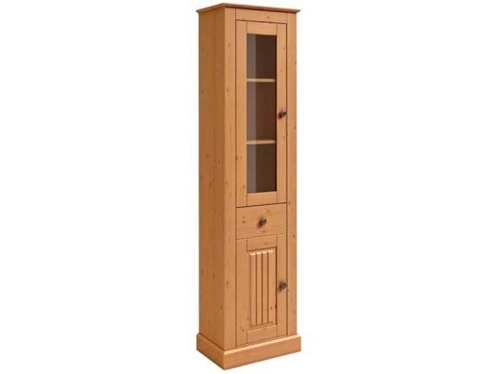 Mille Vitrine mit Türen und Schublade in Kiefernholz